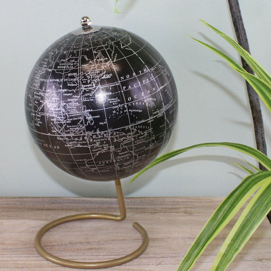 Decorative Freestanding Globe in Black - Ashton and Finch