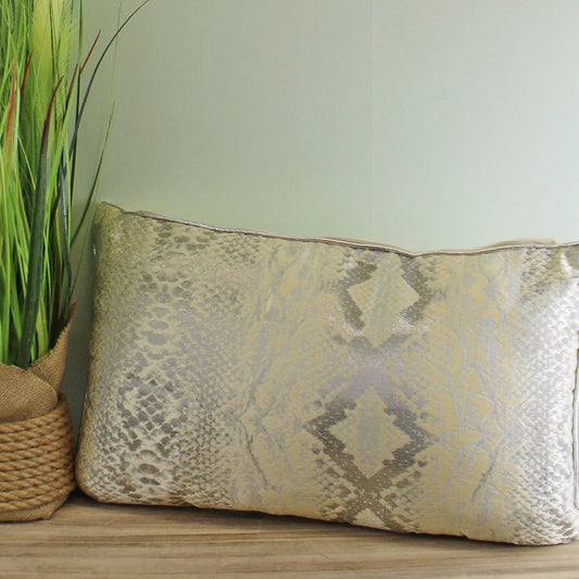 Rectangular Scatter Cushion, Snake Print Design, 30x50cm - Ashton and Finch