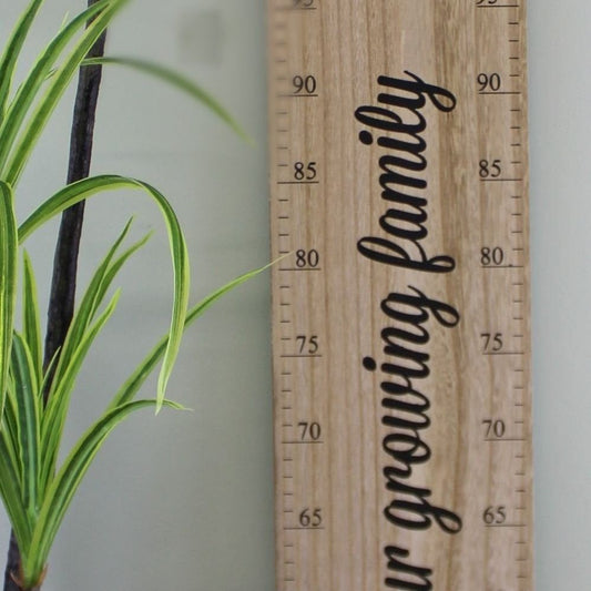 Height Chart Wall Plaque, Our Growing Family, 100cm - Ashton and Finch