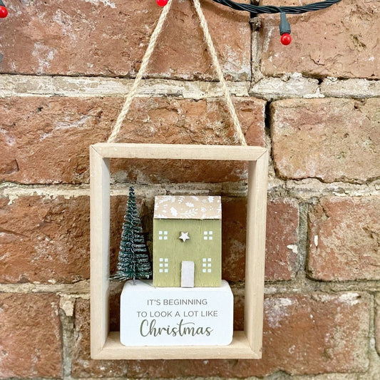 Christmas House Hanging Decoration 15cm - Ashton and Finch