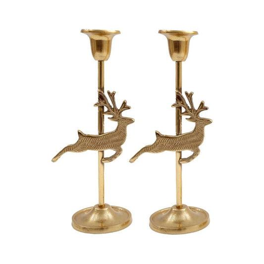 Gold Deer Candle Stick Holder - Ashton and Finch