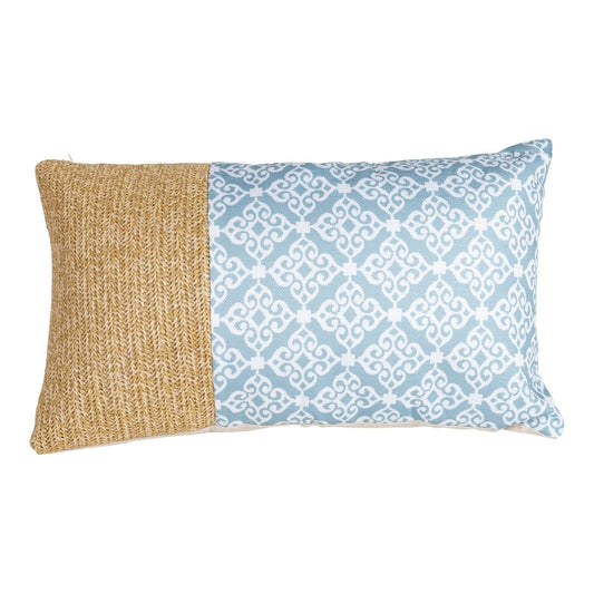 Serenity Print Rectangular Cushion Blue 50cm - Ashton and Finch