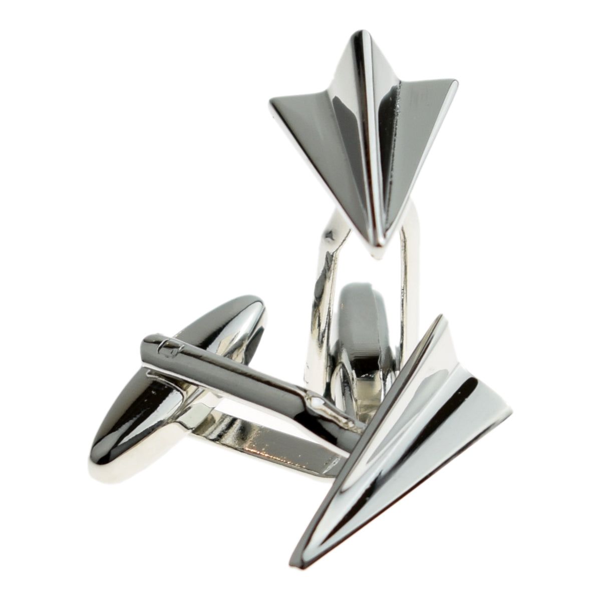 Silver Folded Paper Plane Cufflinks  | Ashton and Finch