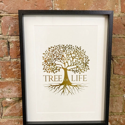 Gold Tree Of Life Print 40cm - Ashton and Finch