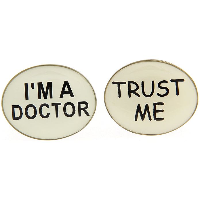 Trust Me I'm A Doctor Cufflinks  | Ashton and Finch