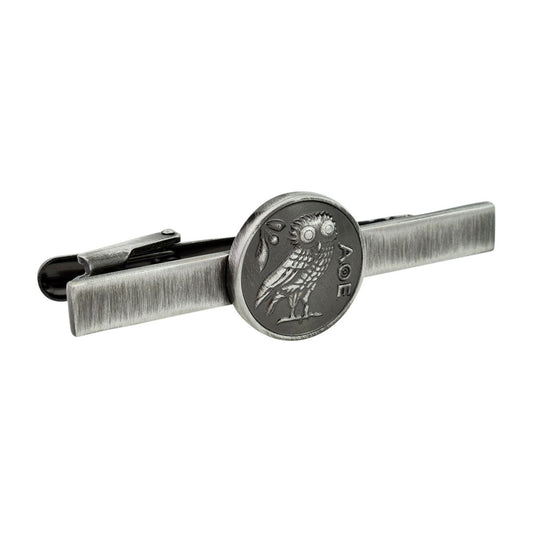 Wise Greek Owl of Athena Tie Clip  | Ashton and Finch