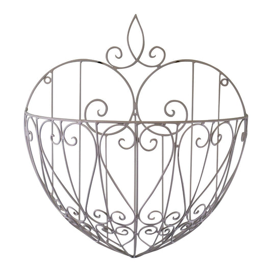 Large Cream Heart Shaped Wall Planter - Ashton and Finch