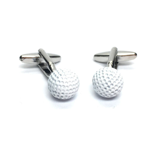 White Golf Balls Cufflinks - Ashton and Finch