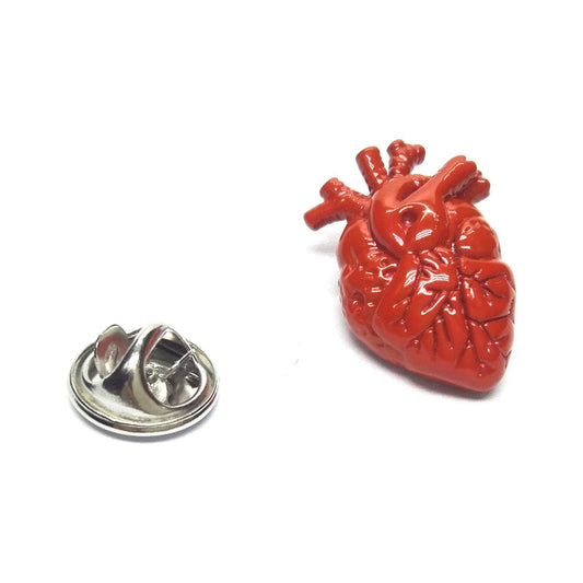 Anatomical Red Heart Surgeons Lapel Pin Badge - Ashton and Finch