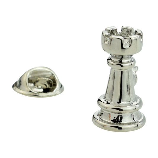 Rook Chess Piece Lapel Pin Badge - Ashton and Finch