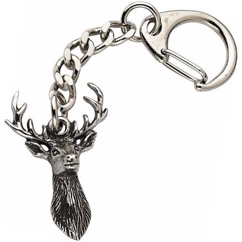 Pewter Stag Keyring - Ashton and Finch