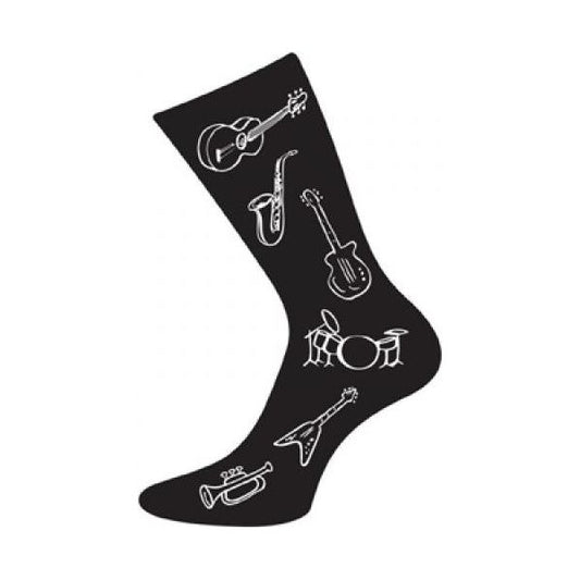 Musical Instruments Design Cotton Rich Socks - Ashton and Finch