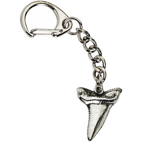 Pewter Shark Tooth Keyring - Ashton and Finch