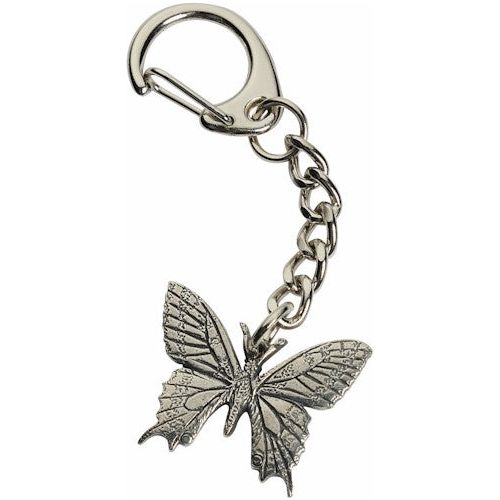 Pewter Swallowtail Butterfly Keyring - Ashton and Finch