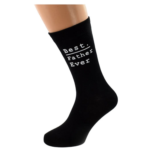 Best Father Ever Mens Black Socks - Ashton and Finch