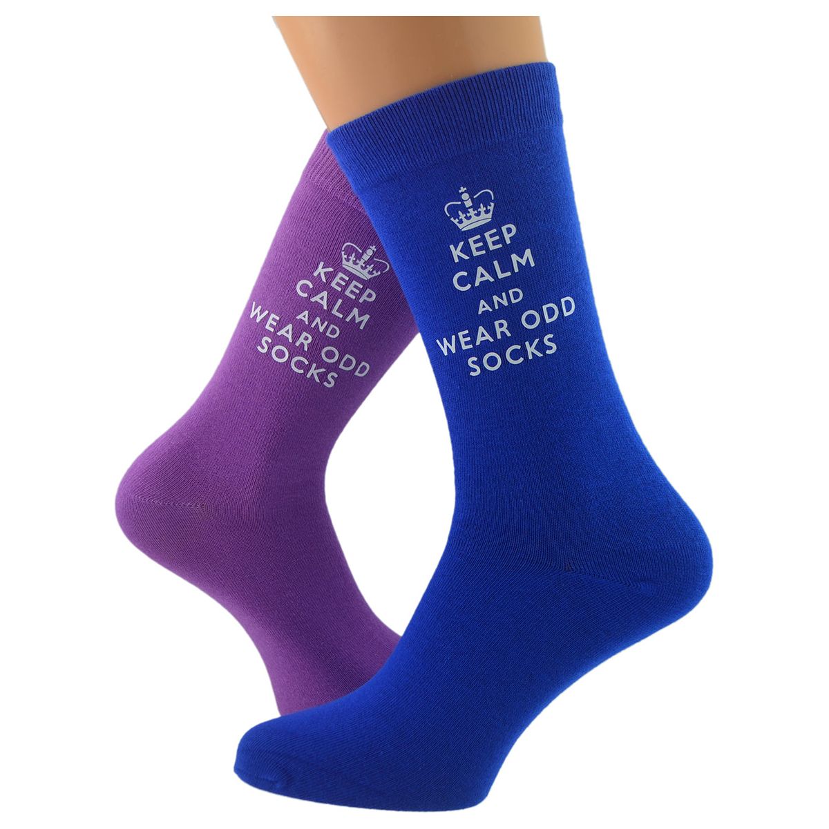 Keep Calm & Wear Odd Socks Mens Fun Novelty Socks - Ashton and Finch