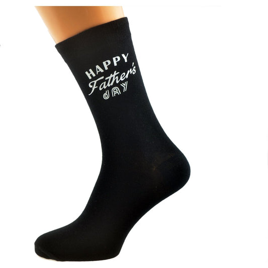 Happy Fathers Day Mens Black Socks - Ashton and Finch