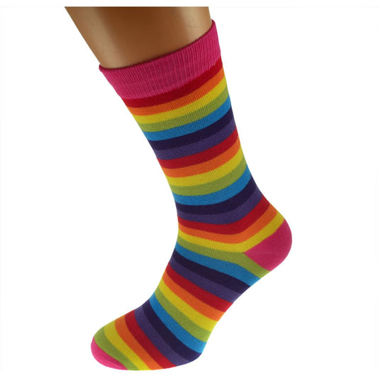 Rainbow Design Unisex Cotton Rich Socks Excellent for Same Sex Weddings - Ashton and Finch