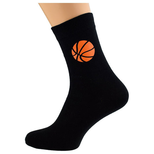 Basketball Sports Design Mens Black Socks - Ashton and Finch