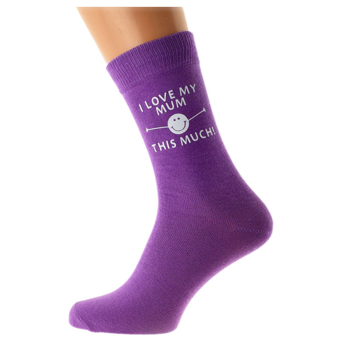I Love my Mum This Much Purple Ladies Socks - Ashton and Finch