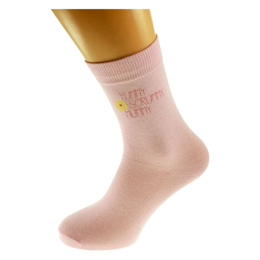 Yummy Scrummy Mummy Ladies Pink Socks - Ashton and Finch