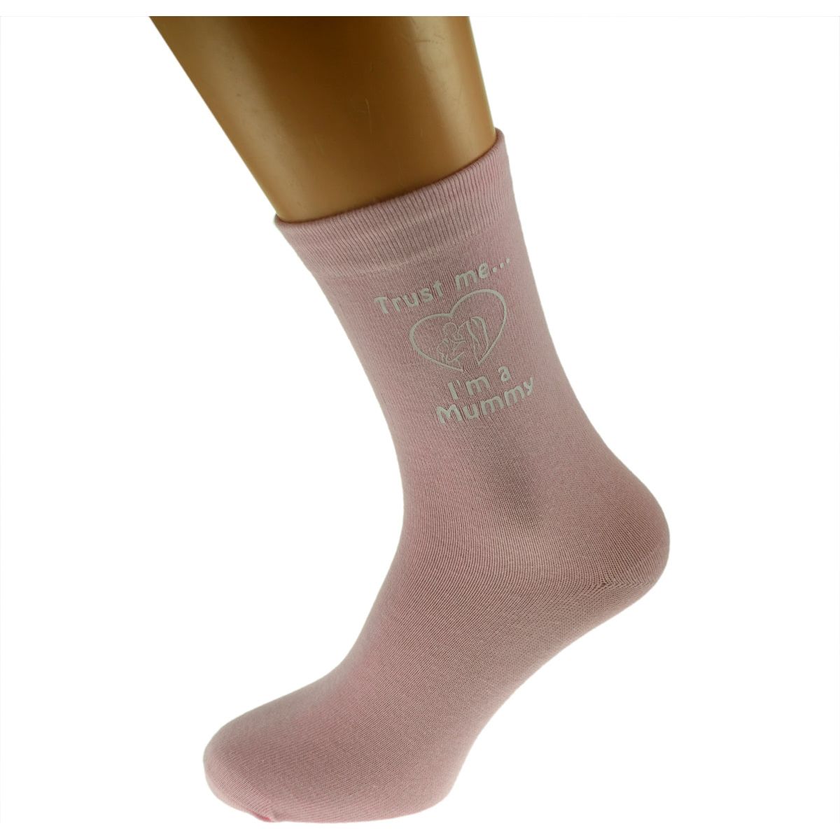 Trust me I'm a Mummy Image Design Ladies Pink Socks - Ashton and Finch