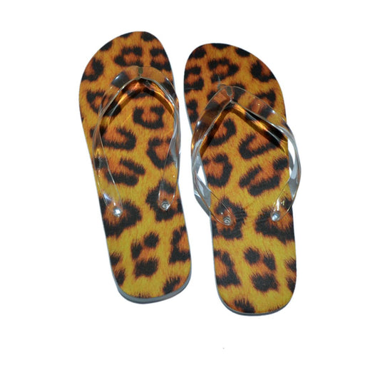 Ladies Leopard Print Flip Flops - Ashton and Finch