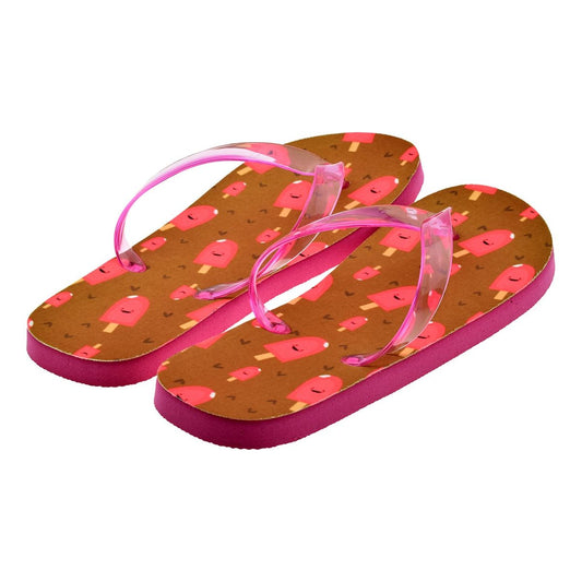 Pink Lollies Design Ladies Flip Flops - Ashton and Finch