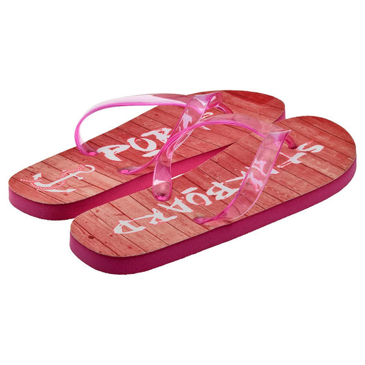 Ladies Pink Port & Starboard Flip Flops - Ashton and Finch
