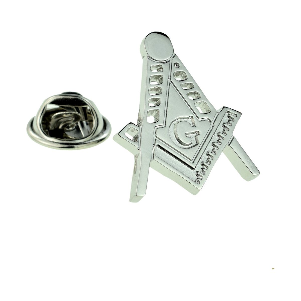Masonic Compass & Square with G Lapel Pin Badge - Ashton and Finch