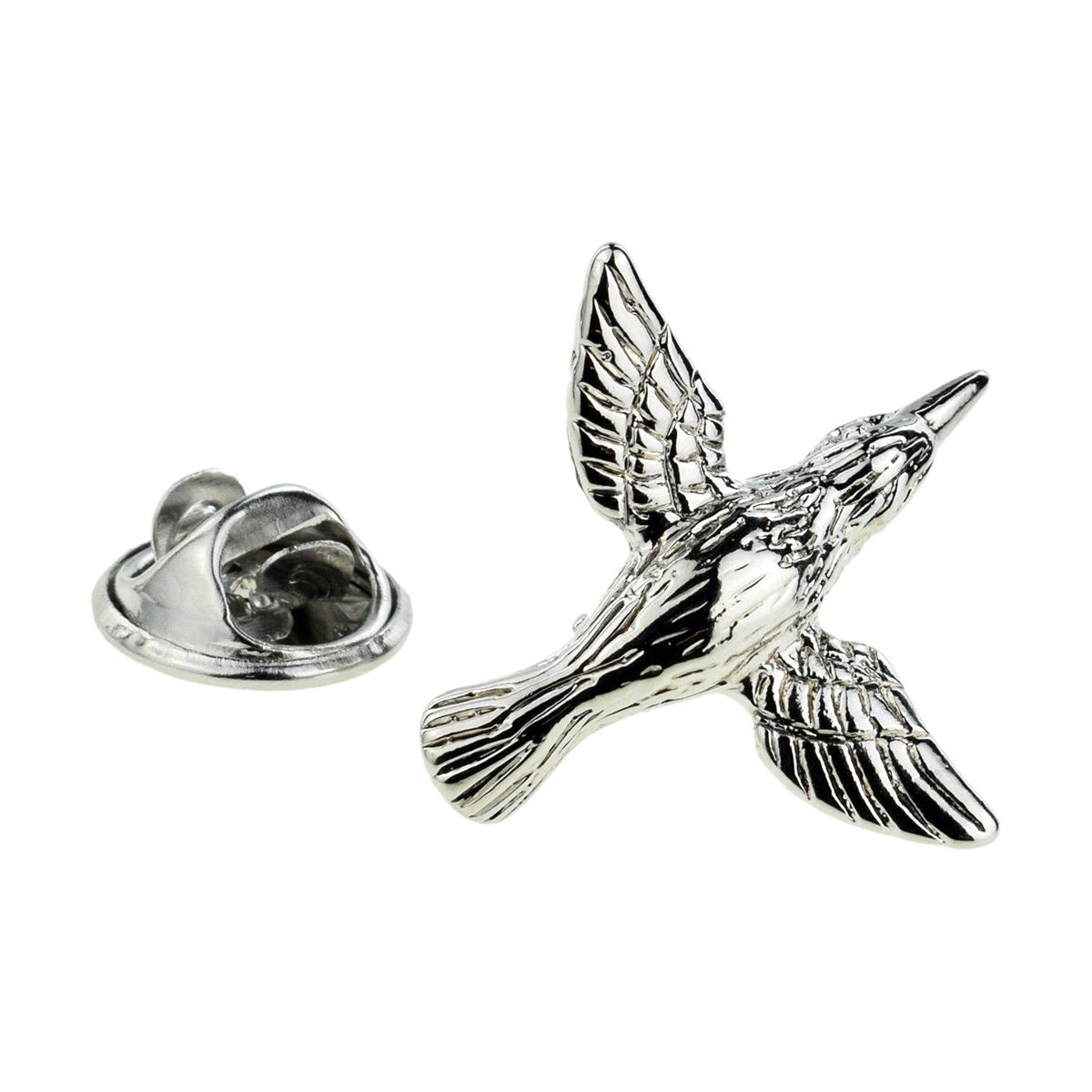 Humming Bird Lapel Pin Badge - Ashton and Finch