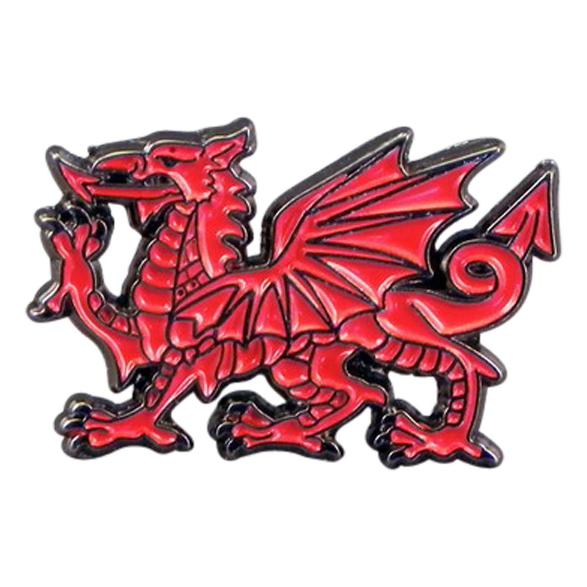 Welsh Dragon Wales Metal Enamel Lapel Pin Badge - Ashton and Finch