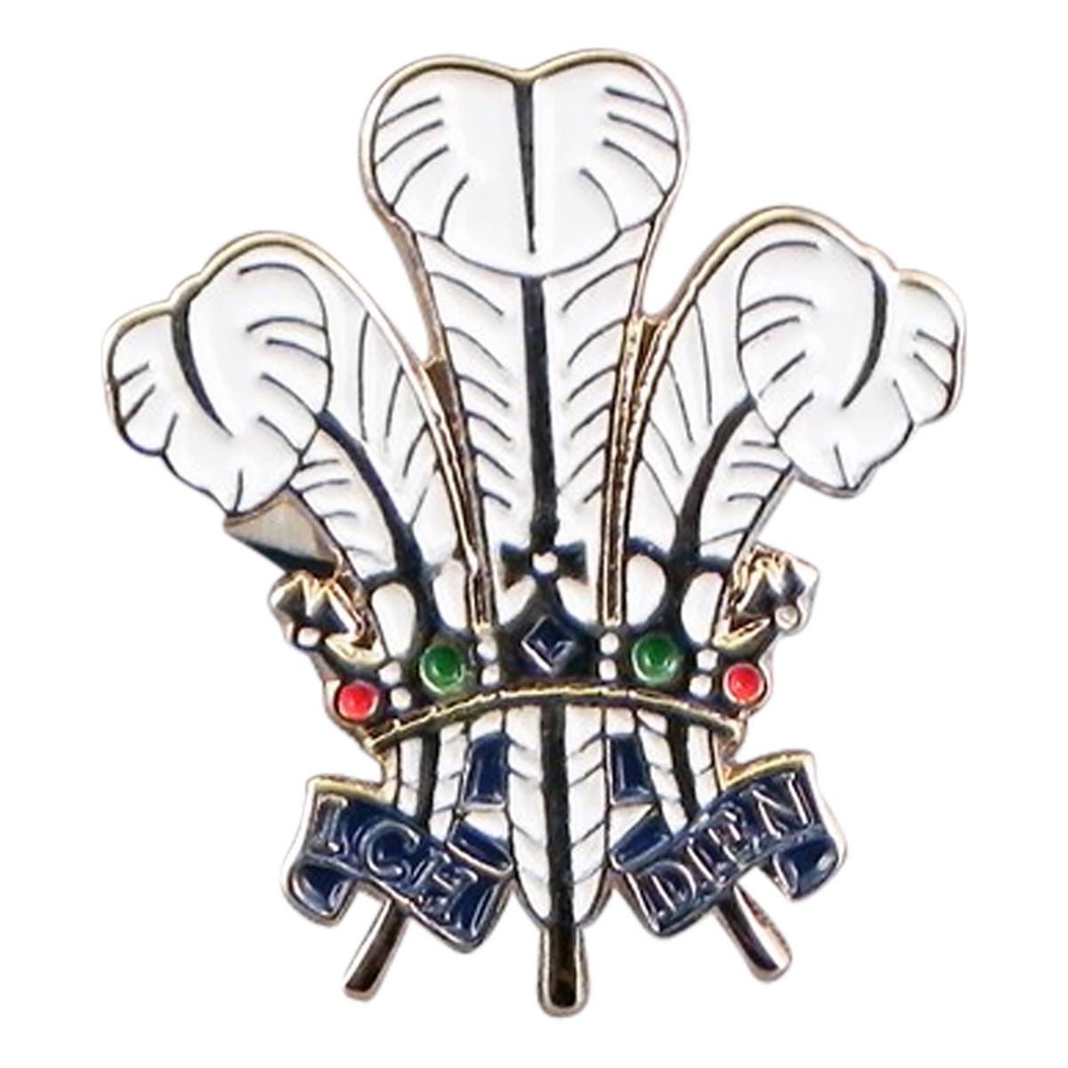 Prince of Wales Feathers Plume Lapel Pin Badge - Ashton and Finch