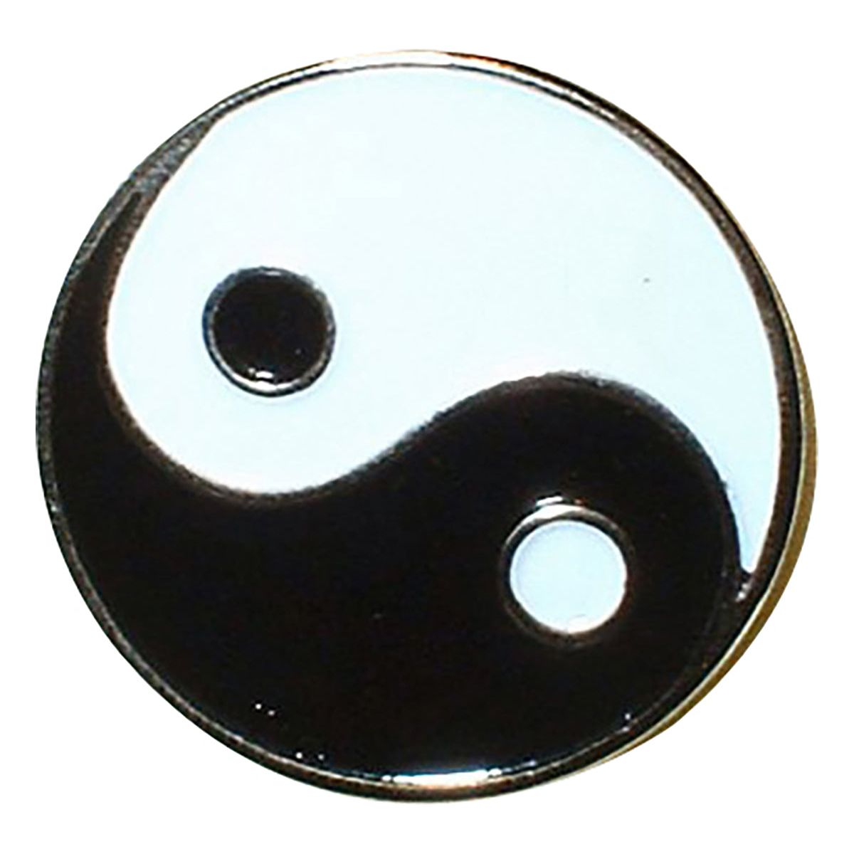 Yin Yang Symbol Lapel Pin Badge - Ashton and Finch