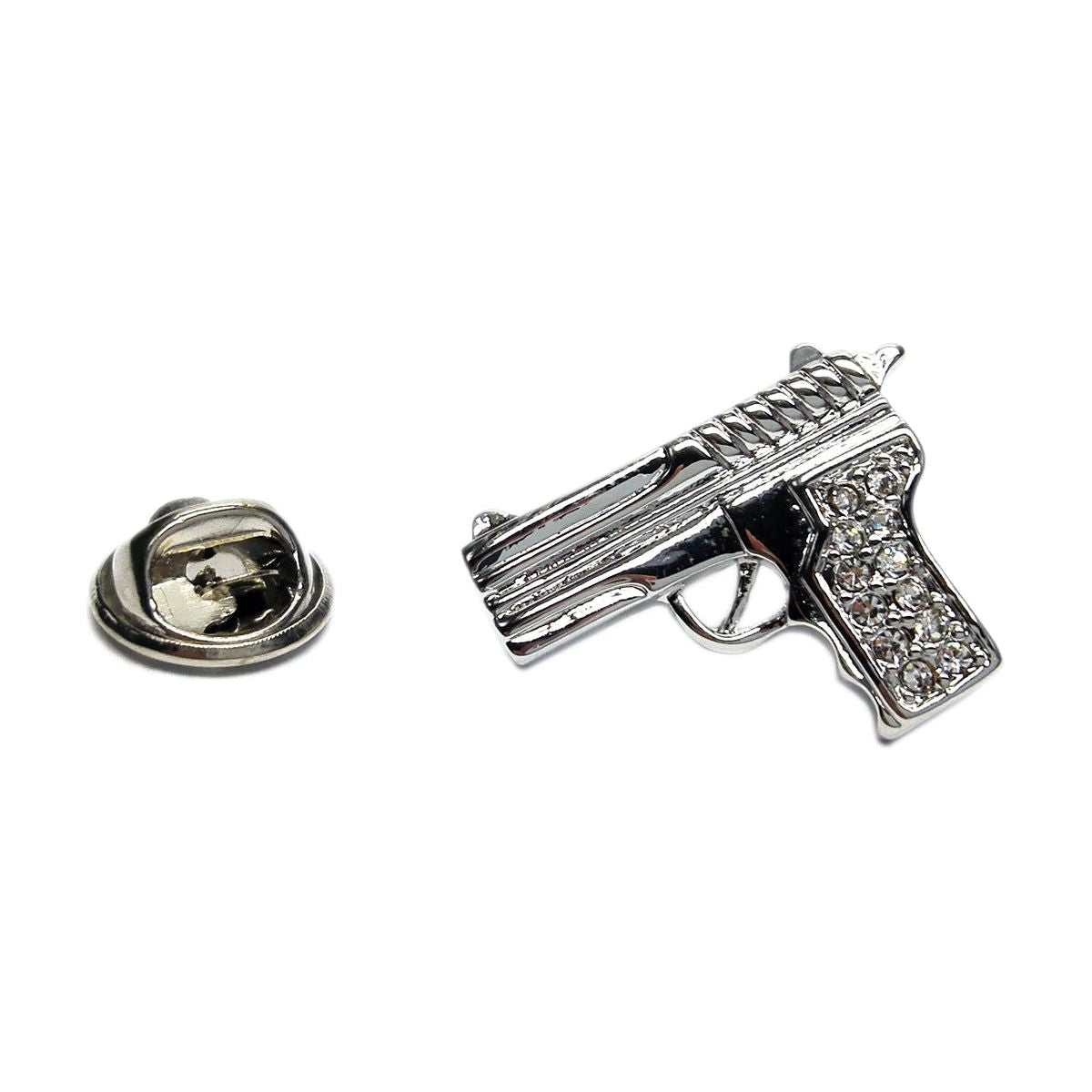 Pistol Gun Lapel Pin Badge - Ashton and Finch