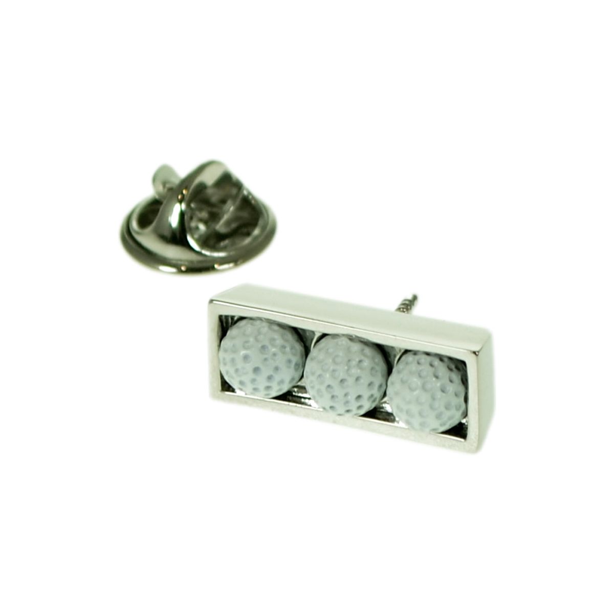 Golf Balls in Box Lapel Pin Badge - Ashton and Finch