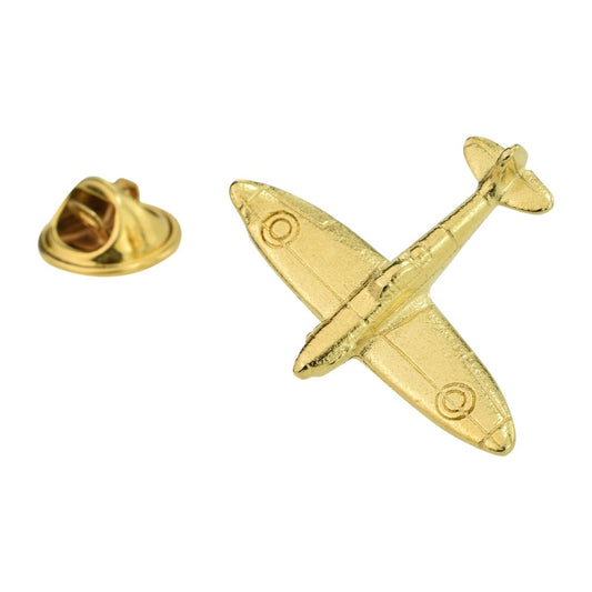 Golden Spitfire Lapel Pin Badge - Ashton and Finch