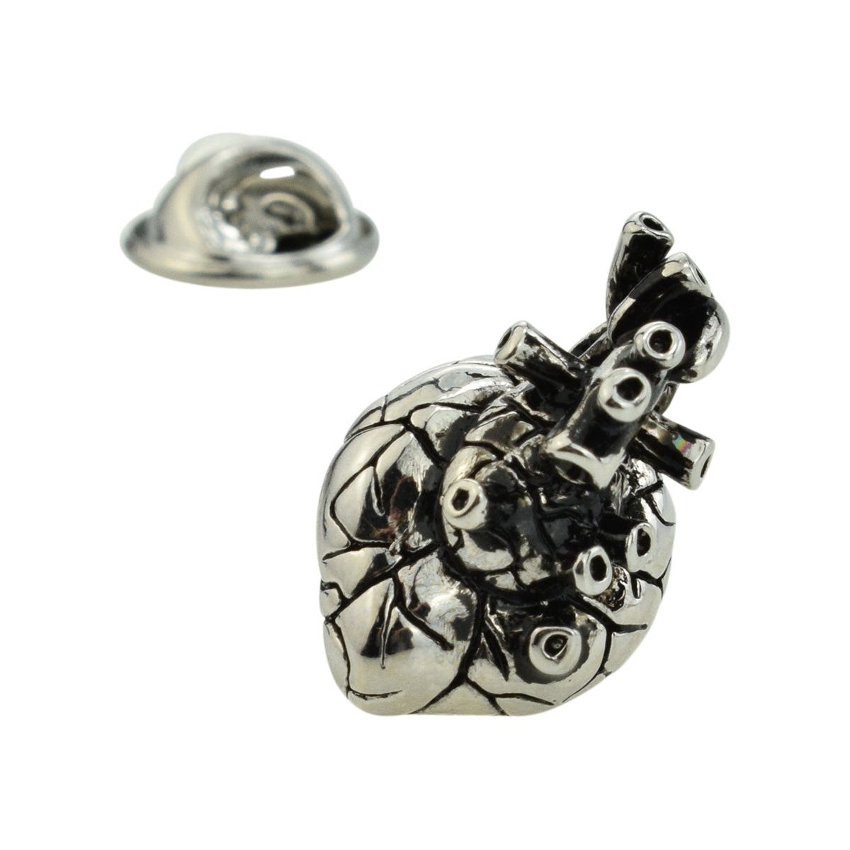 Anatomical Heart Lapel Pin Badge - Ashton and Finch