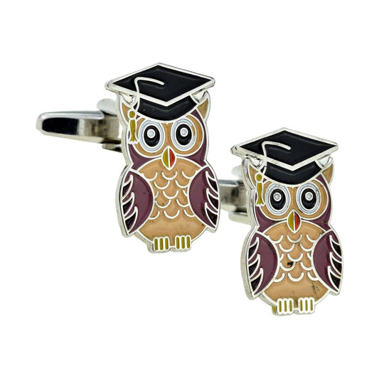 Graduation Owl Cufflinks - Ashton and Finch