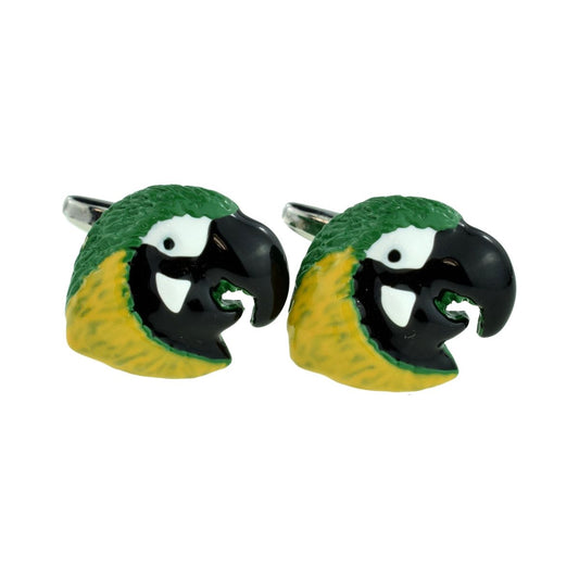 Parrot Head Design Cufflinks - Ashton and Finch