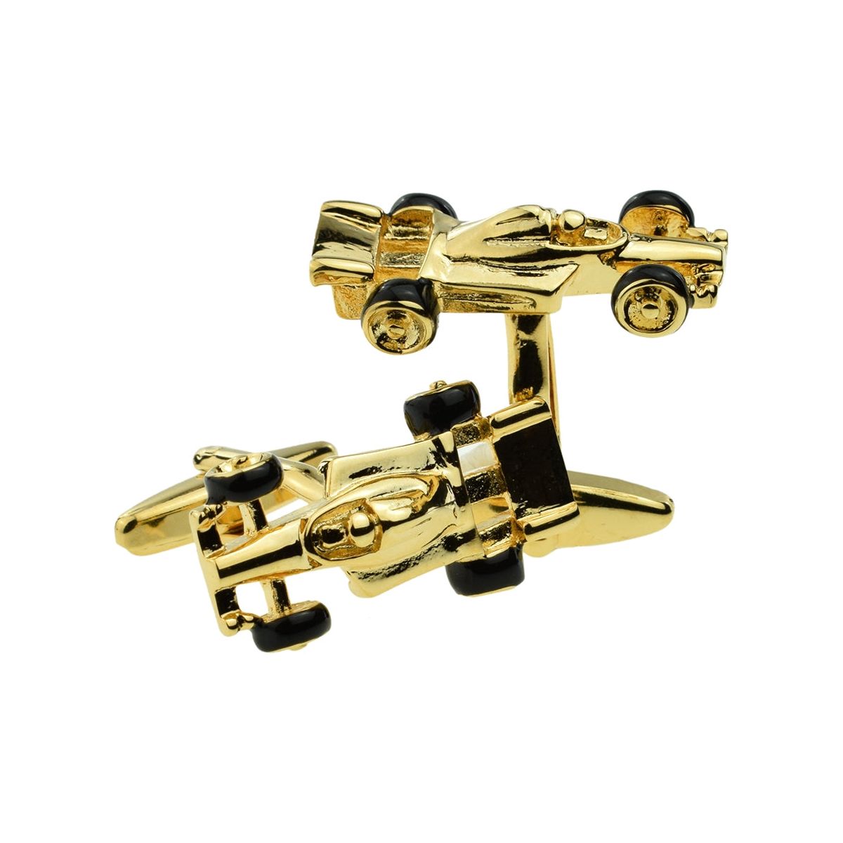 Gold Plated Racing Car Cufflinks - Ashton and Finch
