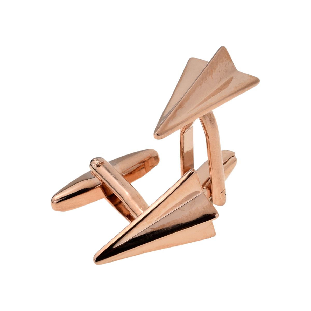 Rose Gold Plated Paper Plane Cufflinks - Ashton and Finch