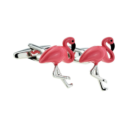 Pink Flamingo Design Cufflinks - Ashton and Finch