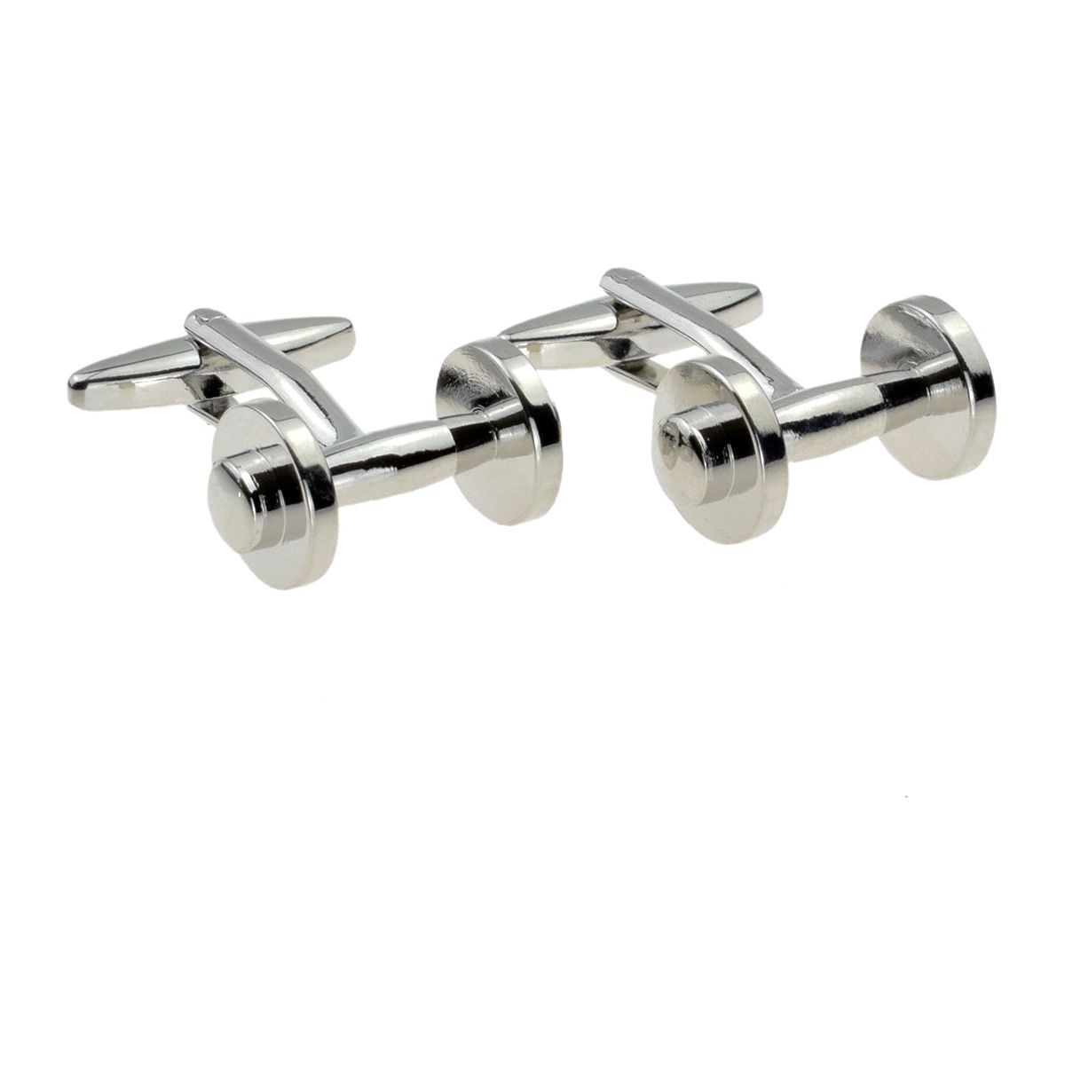 Weight Lifter Dumbbell Gym Sports Cufflinks - Ashton and Finch