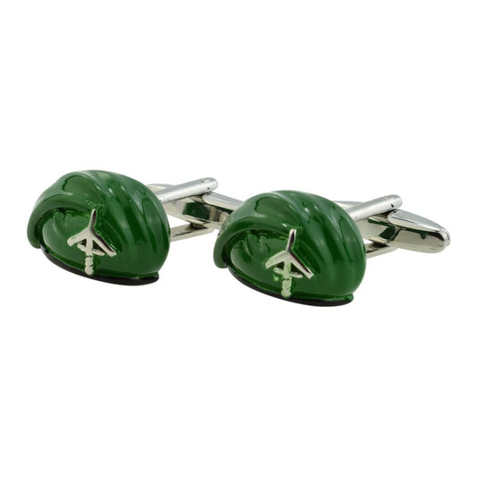 Army Style Green Beret Cufflinks - Ashton and Finch