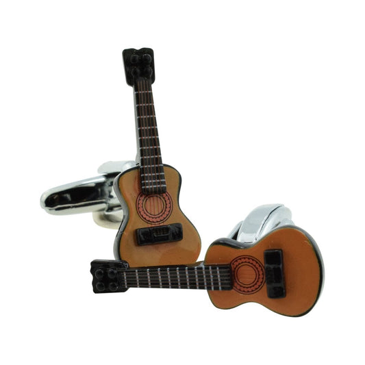 High Detail Acoustic Guitar Style Cufflinks - Ashton and Finch