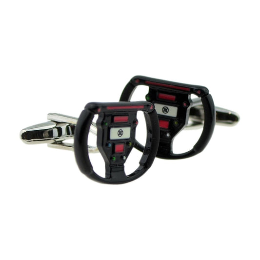 Gamers Steering Wheel Controller Style Cufflinks - Ashton and Finch