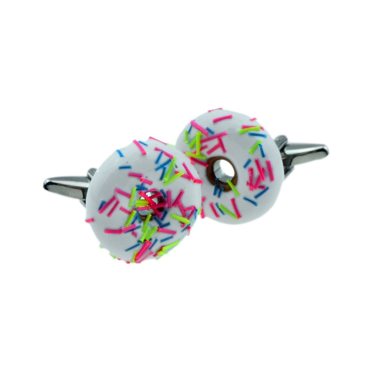 Iced Donut with coloured sprinkles Cufflinks - Ashton and Finch