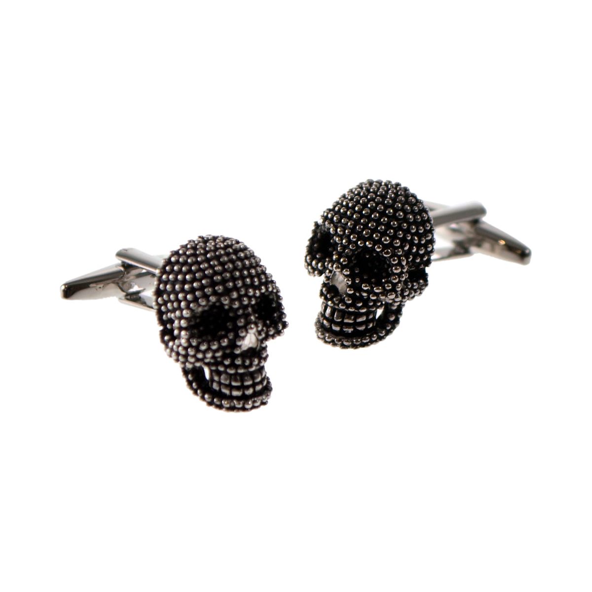 Studded Design 3D Skull Cufflinks - Ashton and Finch