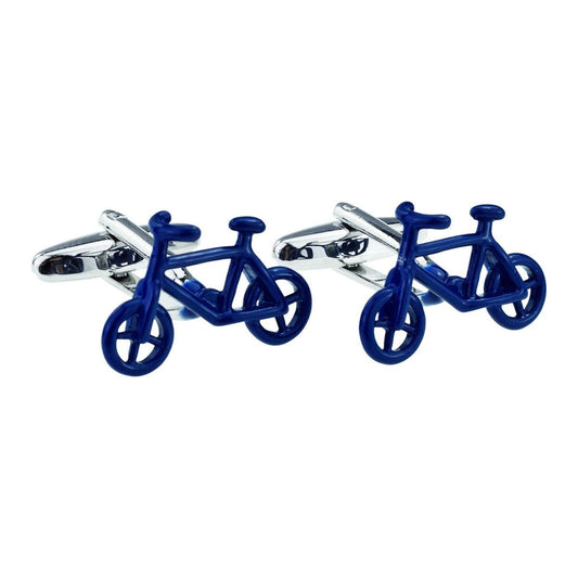 Blue Bike Cycling Cufflinks - Ashton and Finch